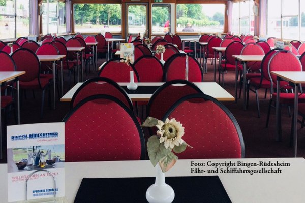 AUSGEBUCHT - MS Bingen - Fahrt am 1. Juli 2023 mit 2-Gang-Menü / Cruise with 2-course dinner